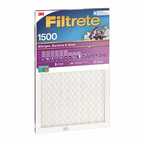 3M Filtrete 12 in. W X 20 in. H X 1 in. D 12 MERV Pleated Ultra Allergen Filter 2019DC-6